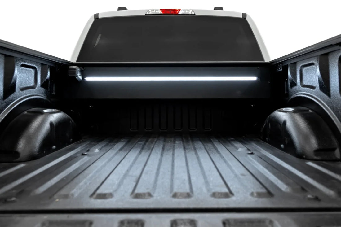 Rough Country Powered Retractable Bed Cover | 5'7" Bed | Ford F-150 2WD/4WD (2015-2025) 51509550 - Installation View