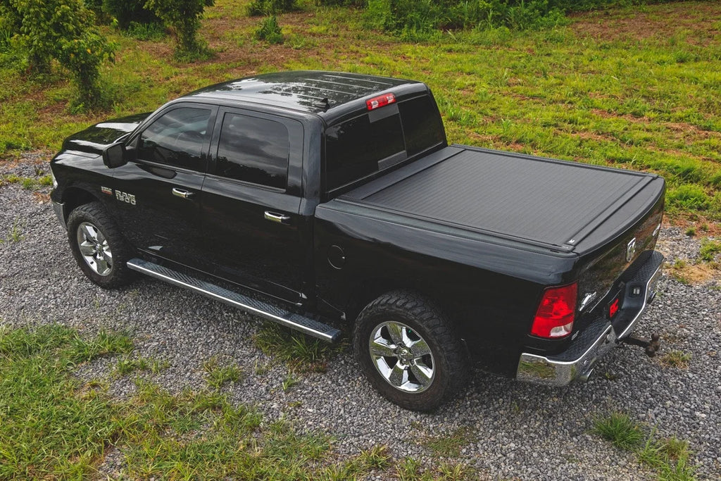 Rough Country Powered Retractable Bed Cover | 5'7" Bed | Ram 1500 (09-18) 1500 Classic (19-24) - Back View