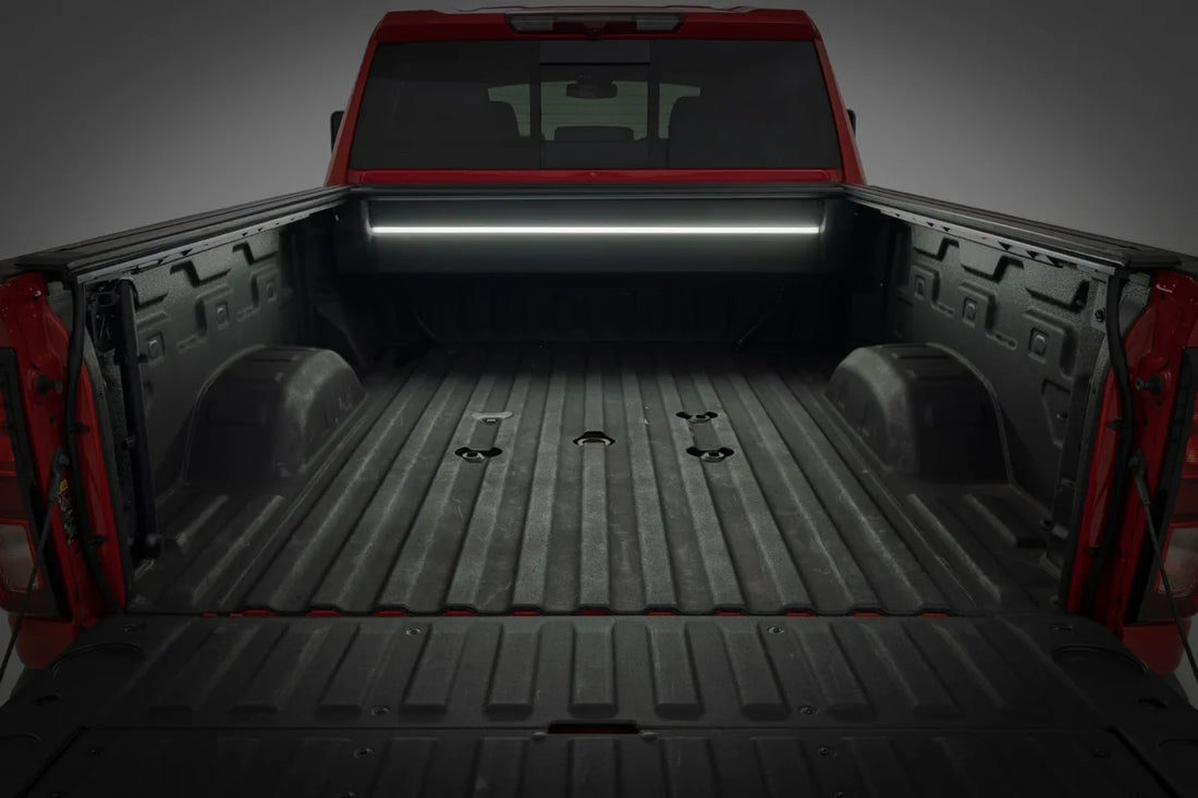 Rough Country Powered Retractable Bed Cover | 6'9" Bed | Chevy/GMC 2500HD/3500HD (20-26) 51210690 - Installation View