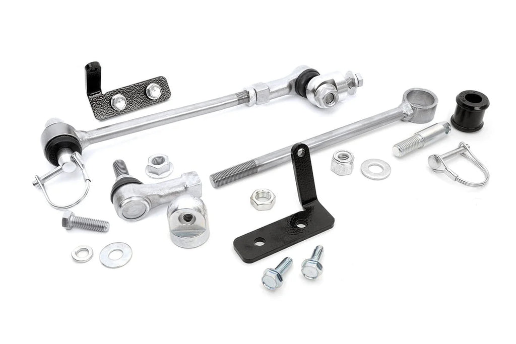Rough Country Quick Disco Sway Links | 3.5-6.5 Inch Lift | Jeep Cherokee XJ (84-01)/Comanche MJ (86-92) 1128