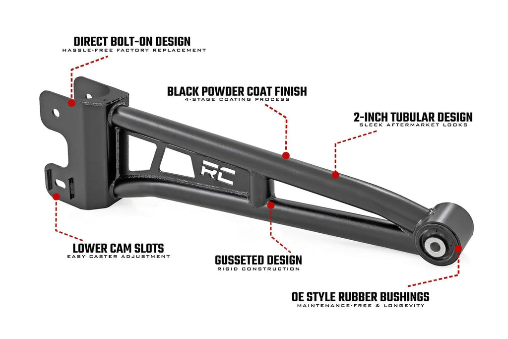 Rough Country Radius Arm Upgrade | Ford F-250/F-350 Super Duty 4WD (2005-2022) - Side View