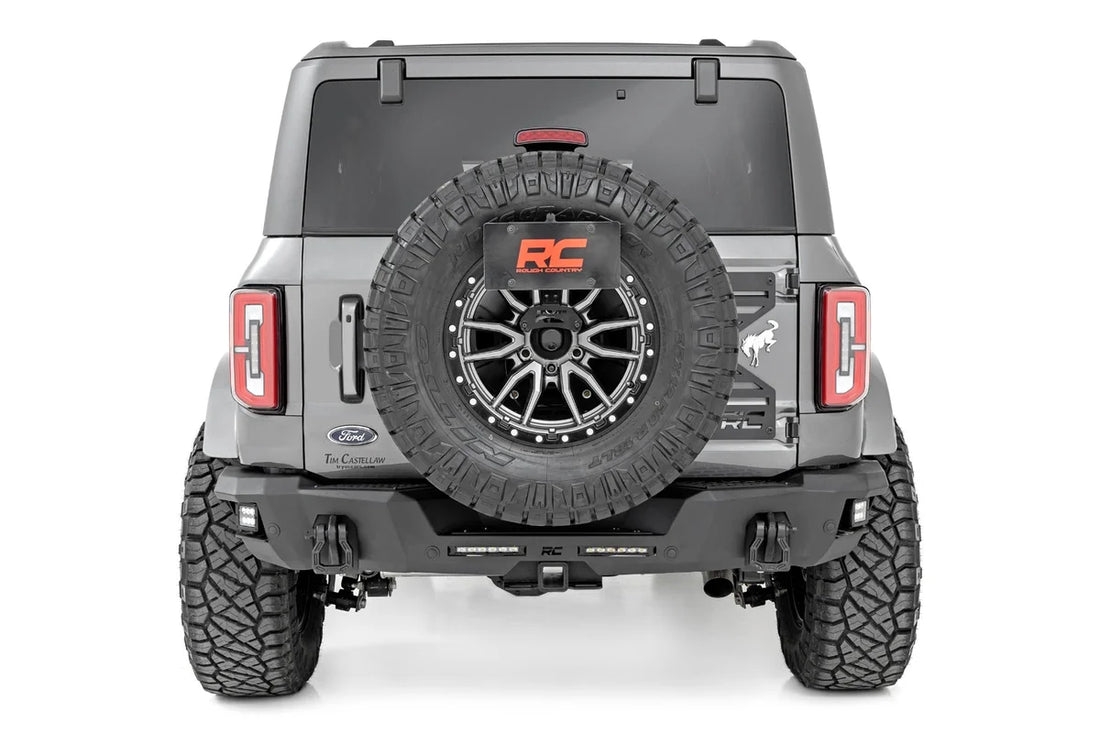 Rough Country Rear Bumper | Black Series LED | 6" Pair | Slim Line | | Ford Bronco (21-24) 51091 - Side View