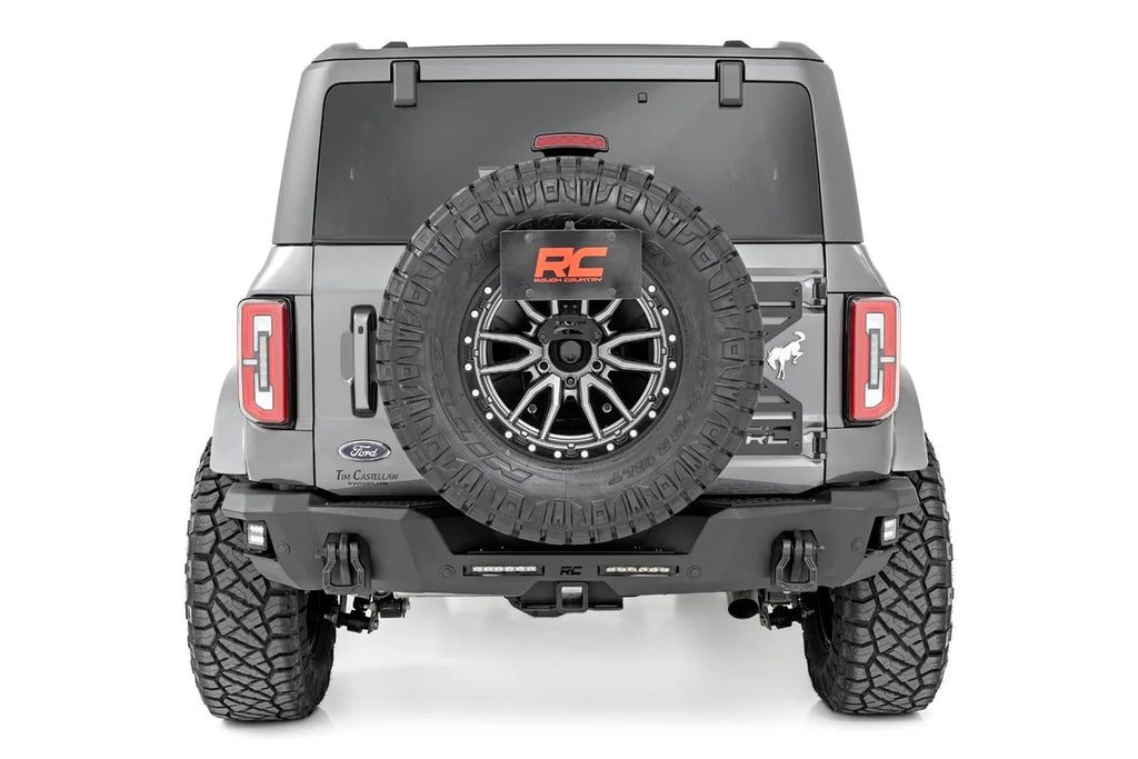 Rough Country Rear Bumper | Black Series LED | Spot | Ford Bronco 4WD (2021-2024) 51092 - Side View