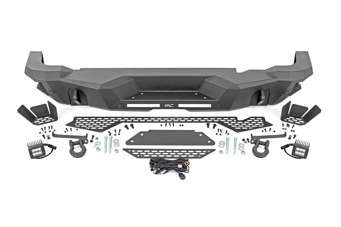 Rough Country Rear Bumper | Black Series LED | Spot | Ford Bronco 4WD (2021-2024) 51092 - Rear View