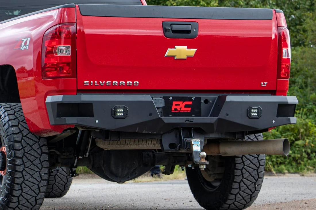 Rough Country Rear Bumper | Chevy Silverado & GMC Sierra 2500HD/3500HD 2WD/4WD (2011-2019) 10779 - Back View