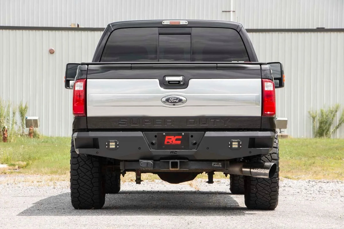 Rough Country Rear Bumper | Ford F-250/F-350 Super Duty 2WD/4WD (1999-2016) 10784 - Installation View