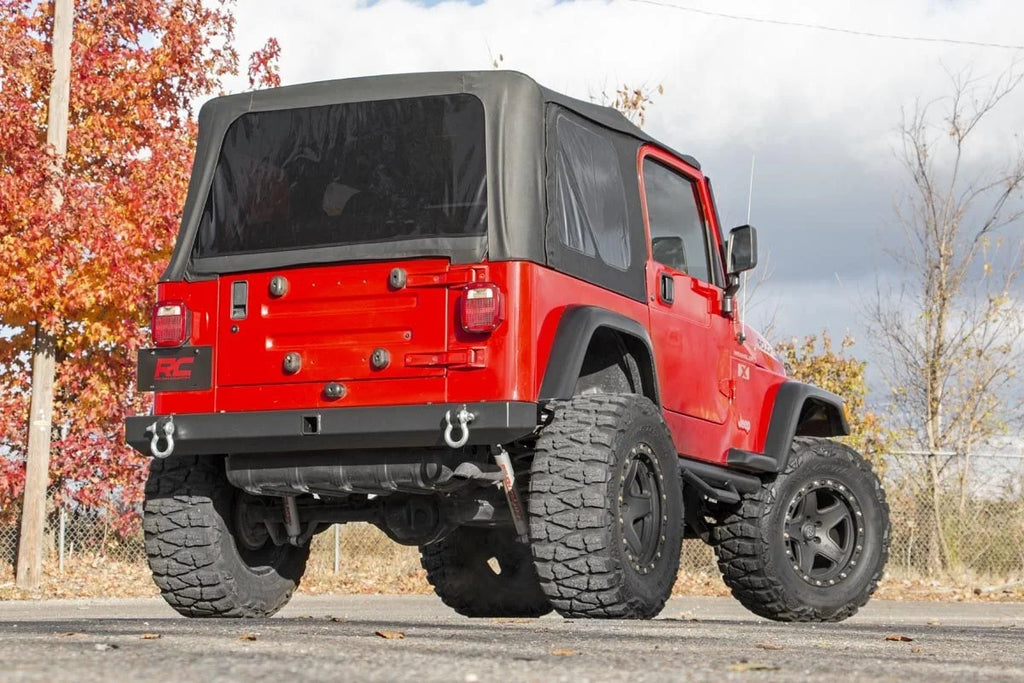 Rough Country Rear Bumper | Full Width | Jeep Wrangler TJ (97-06)/Wrangler Unlimited (04-06) 10591 - Back View
