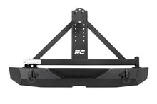 Load image into Gallery viewer, Rough Country Rear Bumper | Rock Crawler | Tire Carrier | Jeep Wrangler JK/Wrangler Unlimited (07-18) 10594A - Rear View