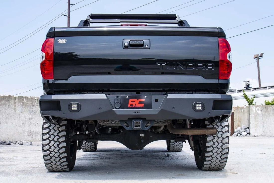 Rough Country Rear Bumper | Toyota Tundra 2WD/4WD (2014-2021) 10778 - Installation View