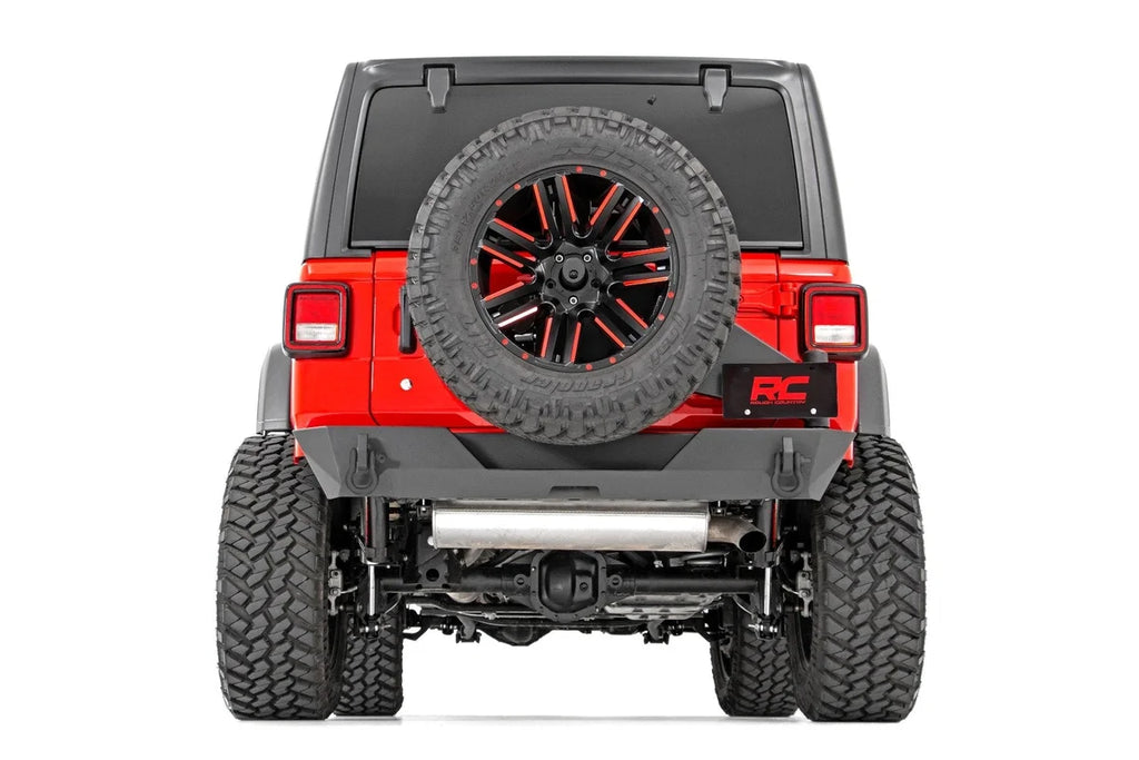 Rough Country Rear Bumper | Trail | Tire Carrier | Jeep Wrangler JL (18-24)/Wrangler Unlimited (18-24) 10598 - Main Produc...