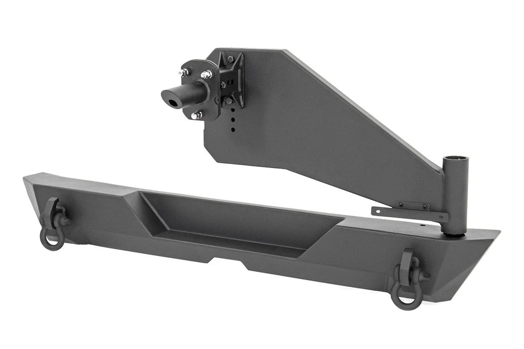 Rough Country Rear Bumper | Trail | Tire Carrier | Jeep Wrangler JL (18-24)/Wrangler Unlimited (18-24) 10598 - Rear View