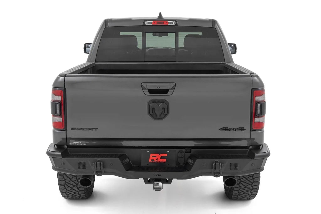 Rough Country Rear Bumper | Tubular | Ram 1500 2WD/4WD (2019-2024) - Back View