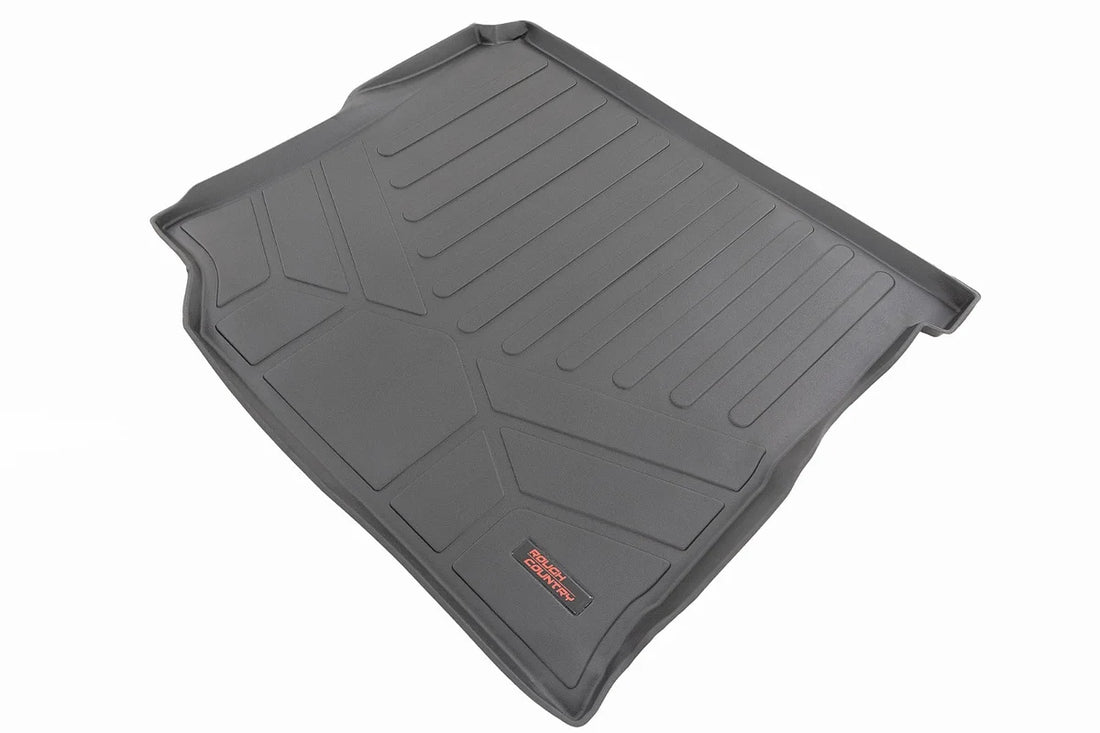 Rough Country Rear Cargo Mat | W/ Sub | Jeep Wrangler Unlimited 4WD (2018-2024) M-6120 - Side View