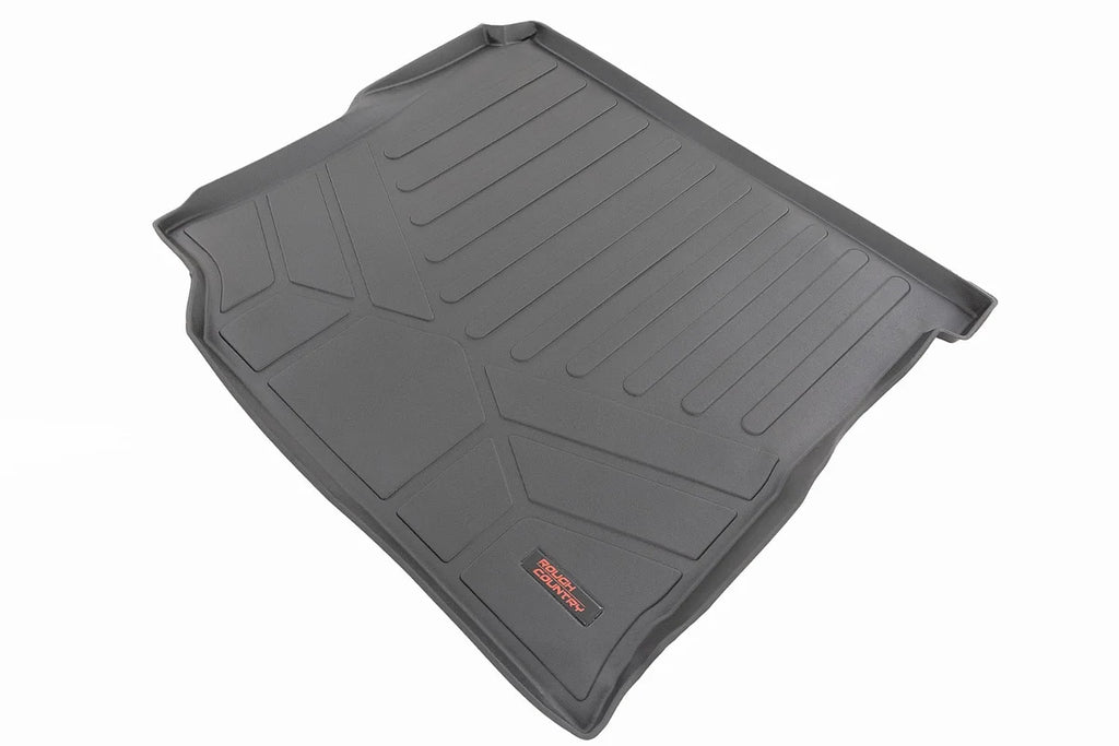 Rough Country Rear Cargo Mat | W/ Sub | Jeep Wrangler Unlimited 4WD (2018-2024) M-6120 - Side View