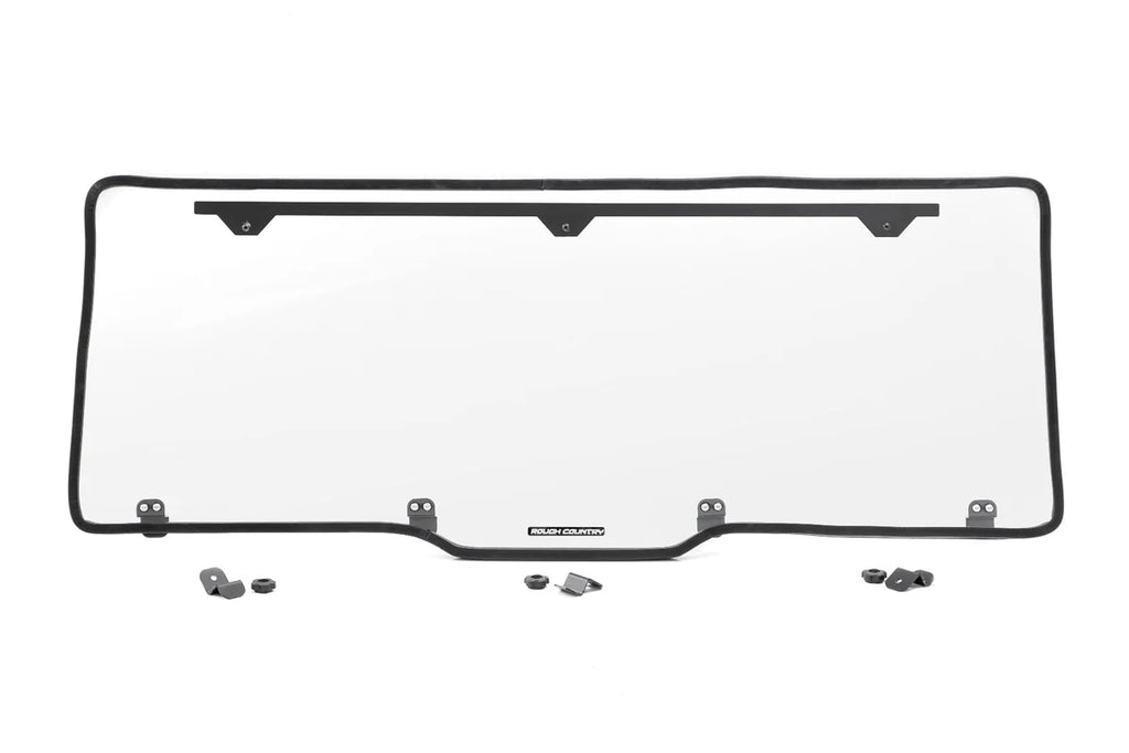 Rough Country Rear Panel | Scratch Resistant | Polaris Ranger XP 1000 98132012 - Rear View