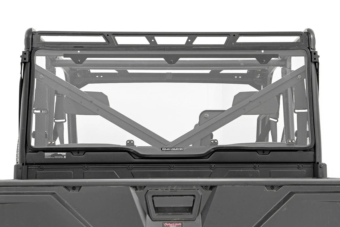 Rough Country Rear Panel | Scratch Resistant | Polaris Ranger XP 1000 98132012 - Installation View