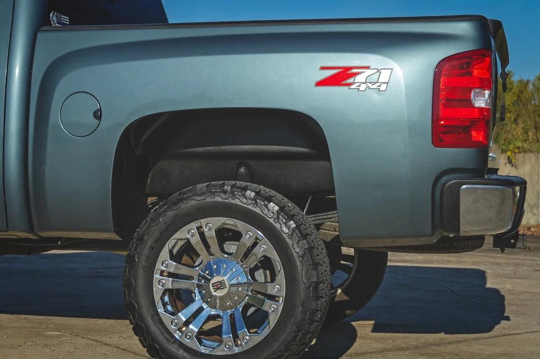 Rough Country Rear Wheel Well Liners | Chevy Silverado 1500 (07-13)/Silverado 2500 HD (07-10) 4207A - Installation View