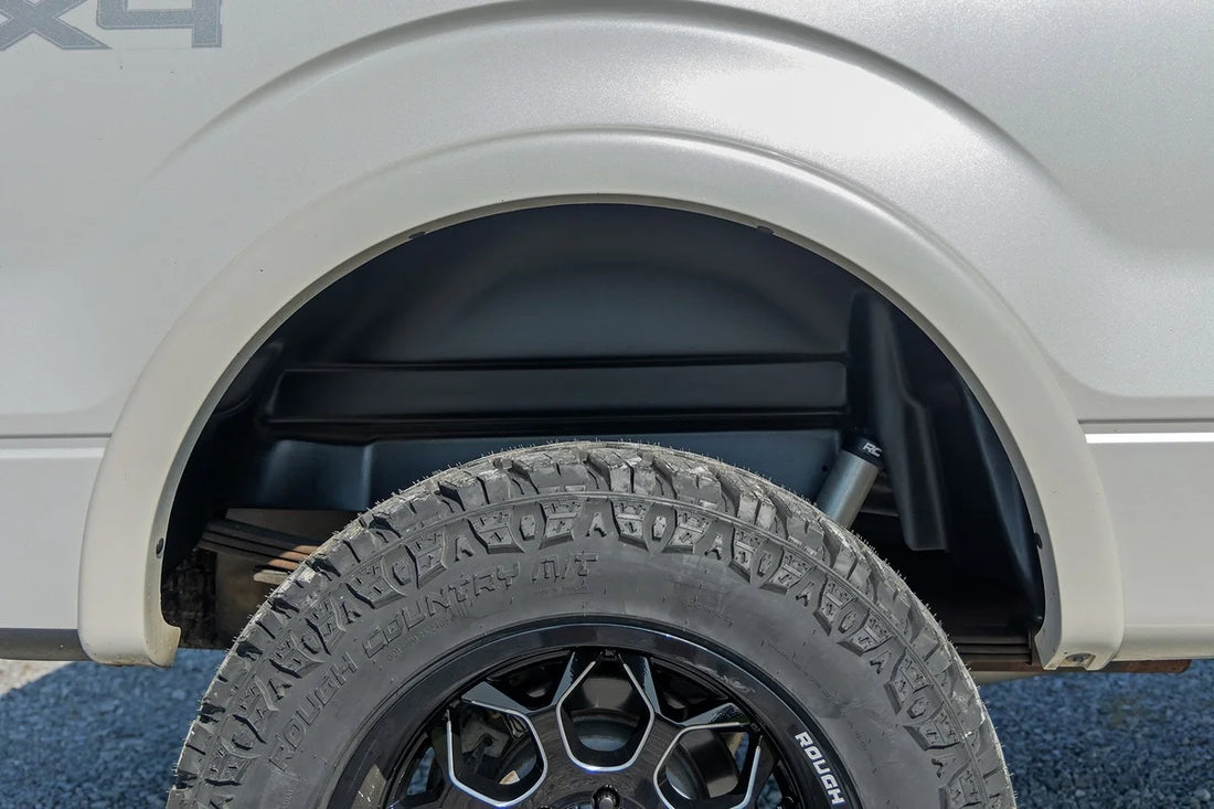 Rough Country Rear Wheel Well Liners | Ford F-150 2WD/4WD (2004-2014) - Installation View