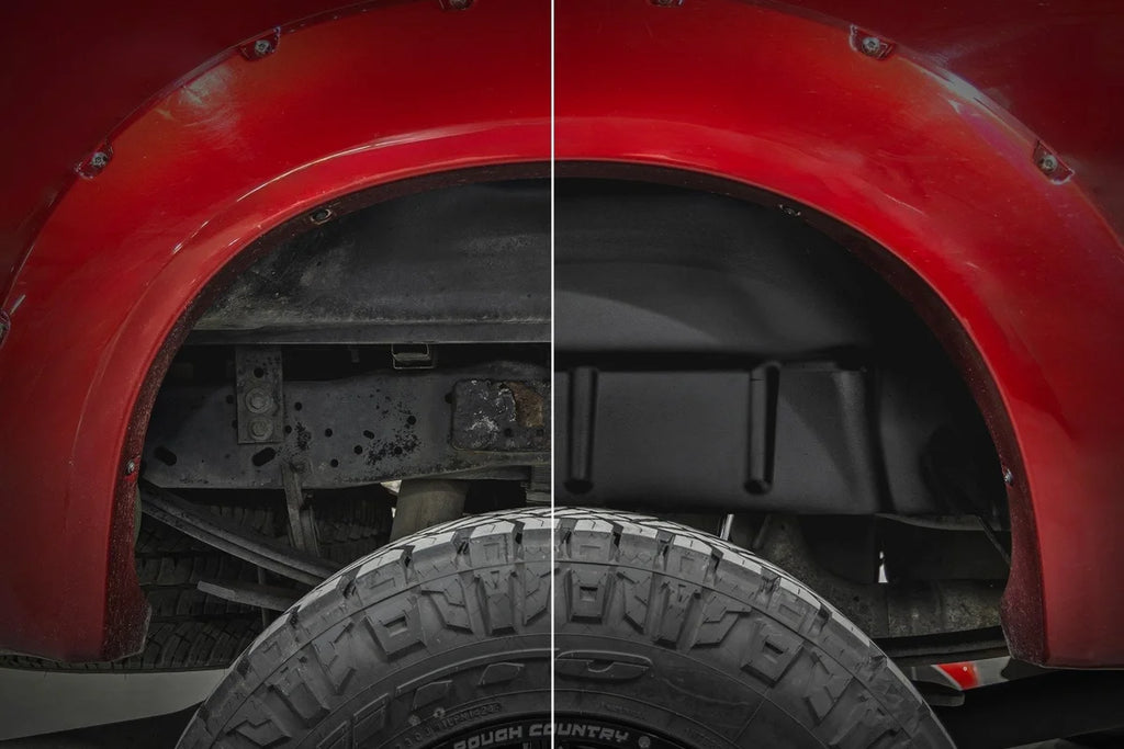 Rough Country Rear Wheel Well Liners | Ford F-250/F-350 Super Duty 2WD/4WD (2009-2016) - Side View