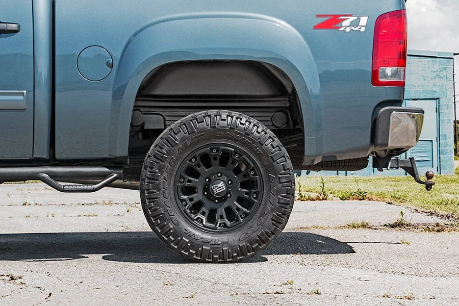 Rough Country Rear Wheel Well Liners | GMC Sierra 1500 (07-13)/Sierra 2500 HD (07-10) 4208 - Rear View