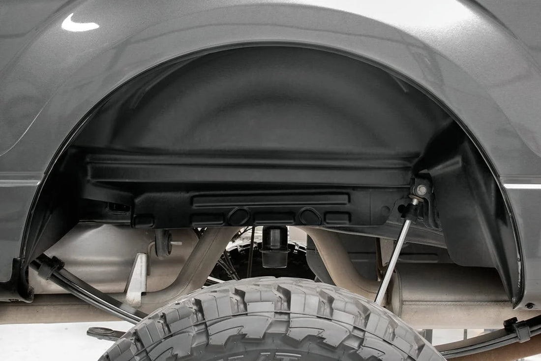 Rough Country Rear Wheel Well Liners | GMC Sierra 1500 (07-13)/Sierra 2500 HD (07-10) 4208 - Rear View