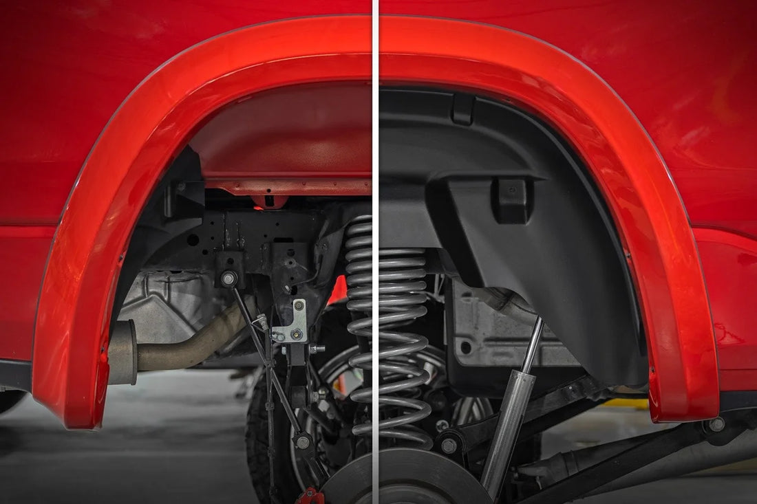 Rough Country Rear Wheel Well Liners | Ram 1500 2WD/4WD (2019-2024) 4419A - Before Installation