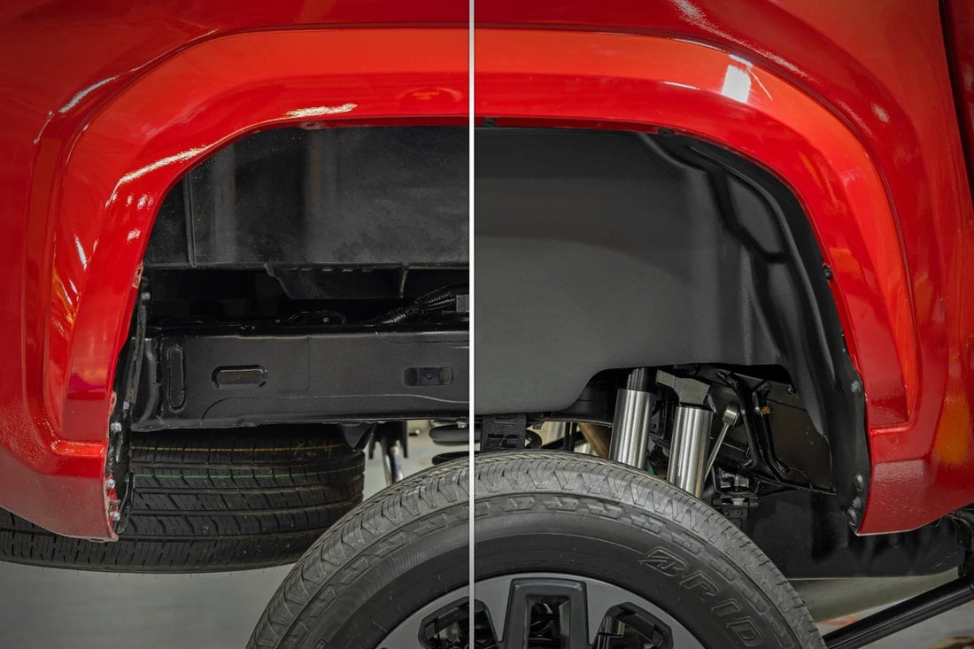 Rough Country Rear Wheel Well Liners | Toyota Tacoma 2WD/4WD (2024-2025) - Side View