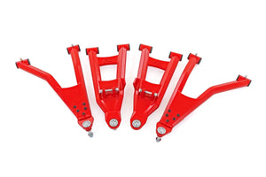 Rough Country Red Aluminum Control Arms | 2" Forward Offset | Polaris Ranger XP 1000 - Main Product View
