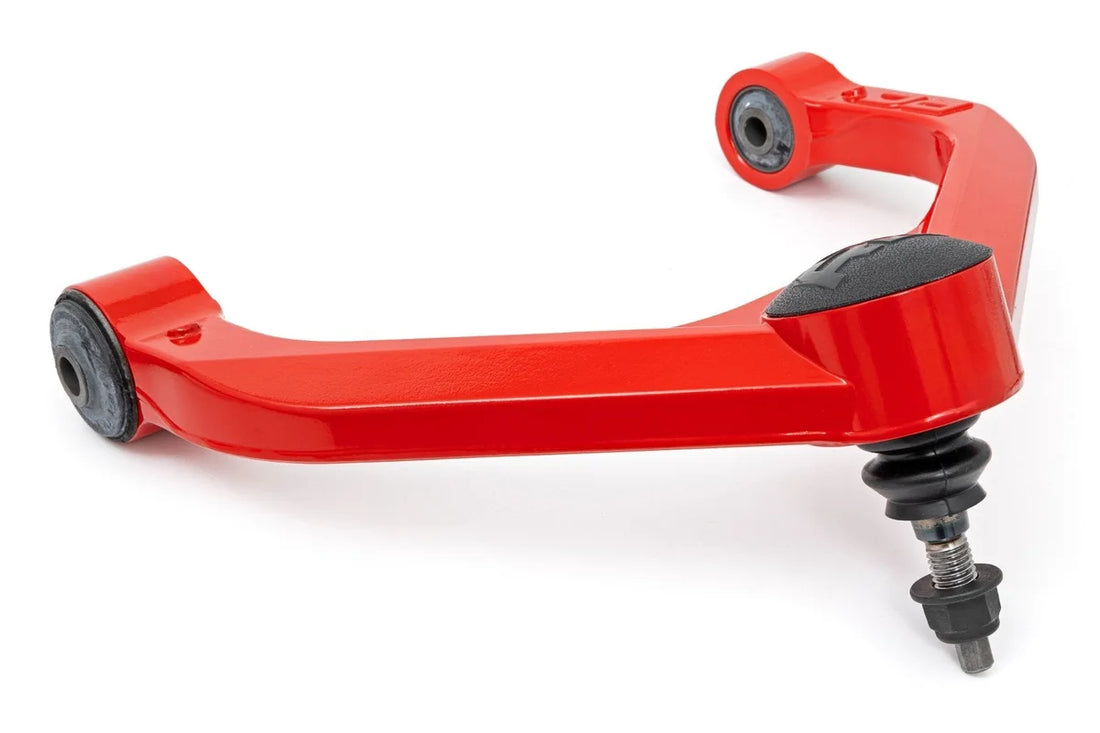 Rough Country Red Forged Upper Control Arms | 3 Inch Lift | Ram 1500 4WD (2012-2018 & Classic) 31201RED - Side View