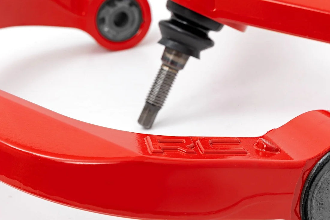 Rough Country Red Forged Upper Control Arms | 3 Inch Lift | Ram 1500 4WD (2012-2018 & Classic) 31201RED - Detail View