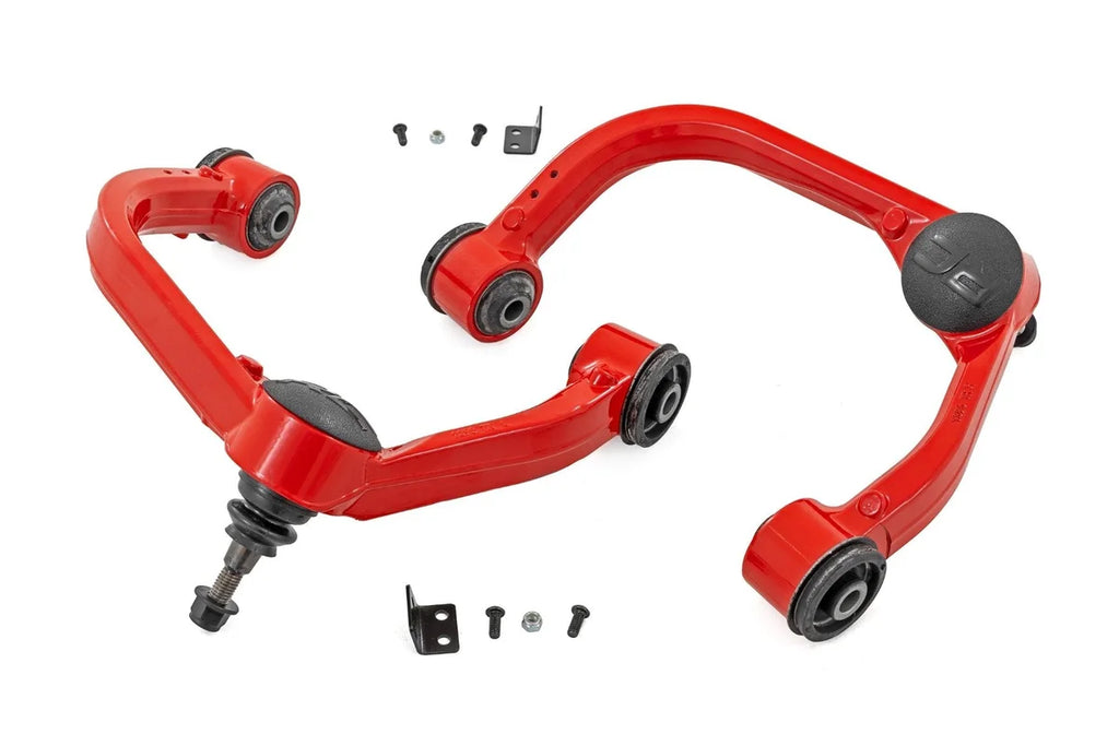 Rough Country Red Forged Upper Control Arms | 3 Inch Lift | Ford F-150 4WD (2021-2025) - Main Product View