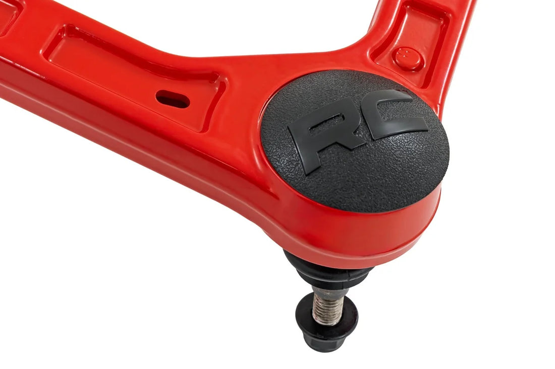 Rough Country Red Forged Upper Control Arms | OE Upgrade | Chevy/GMC Canyon/Colorado (23-26) - Side View