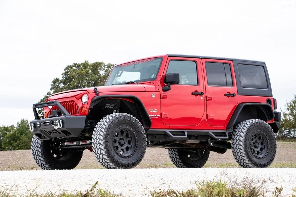 Rough Country Replacement Grille | Angry Eyes | Jeep Wrangler JK/Wrangler Unlimited  (07-18) 10524 - Back View