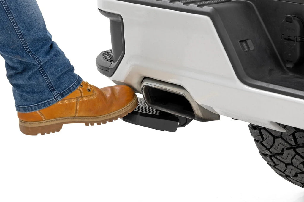 Rough Country Retractable Bed Step | Manual Pull | Chevy/GMC 1500 (19-26) - Side View