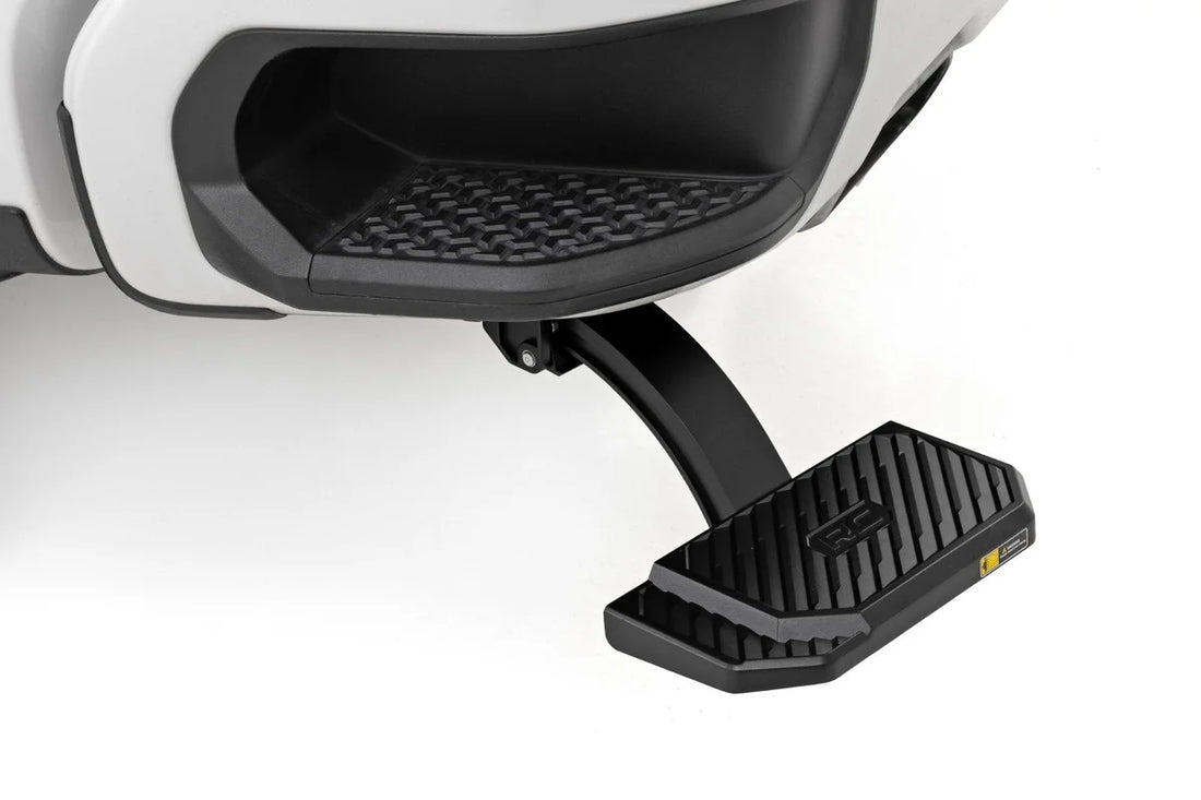 Rough Country Retractable Bed Step | Manual Pull | Chevy/GMC 1500 (19-26) - Back View