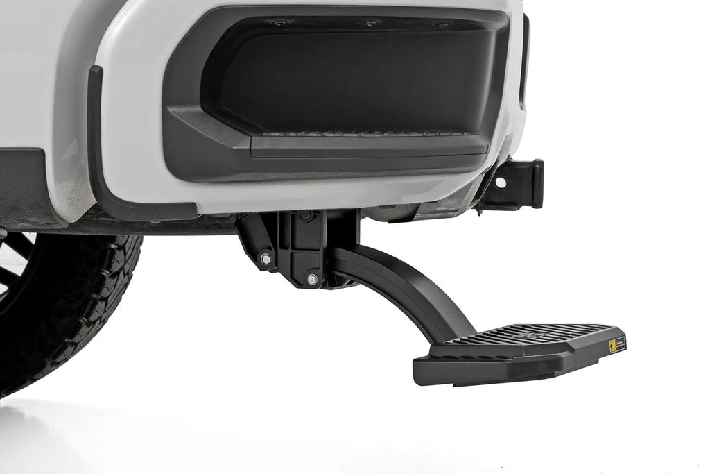 Rough Country Retractable Bed Step | Manual Pull | Chevy/GMC 1500 (19-26) - Installation View