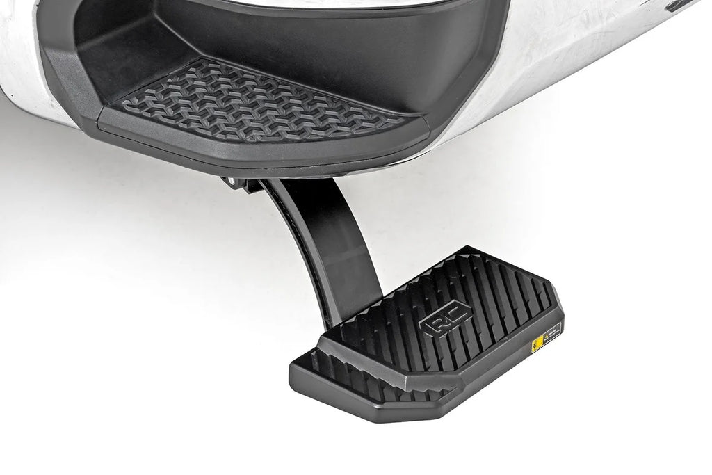 Rough Country Retractable Bed Step | Manual Pull | Chevy/GMC 2500HD/3500HD (20-26) - Back View
