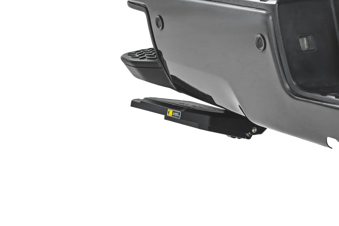 Rough Country Retractable Bed Step | Manual Pull | Chevy/GMC 2500HD/3500HD (15-19) PW059391 - Back View