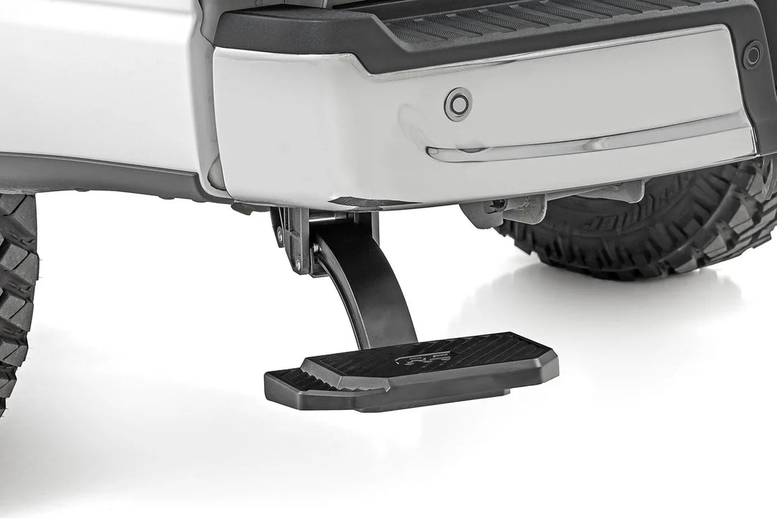 Rough Country Retractable Bed Step | Manual Pull | Ford F-150 (21-25)/F-150 Lightning (22-25) - Installation View