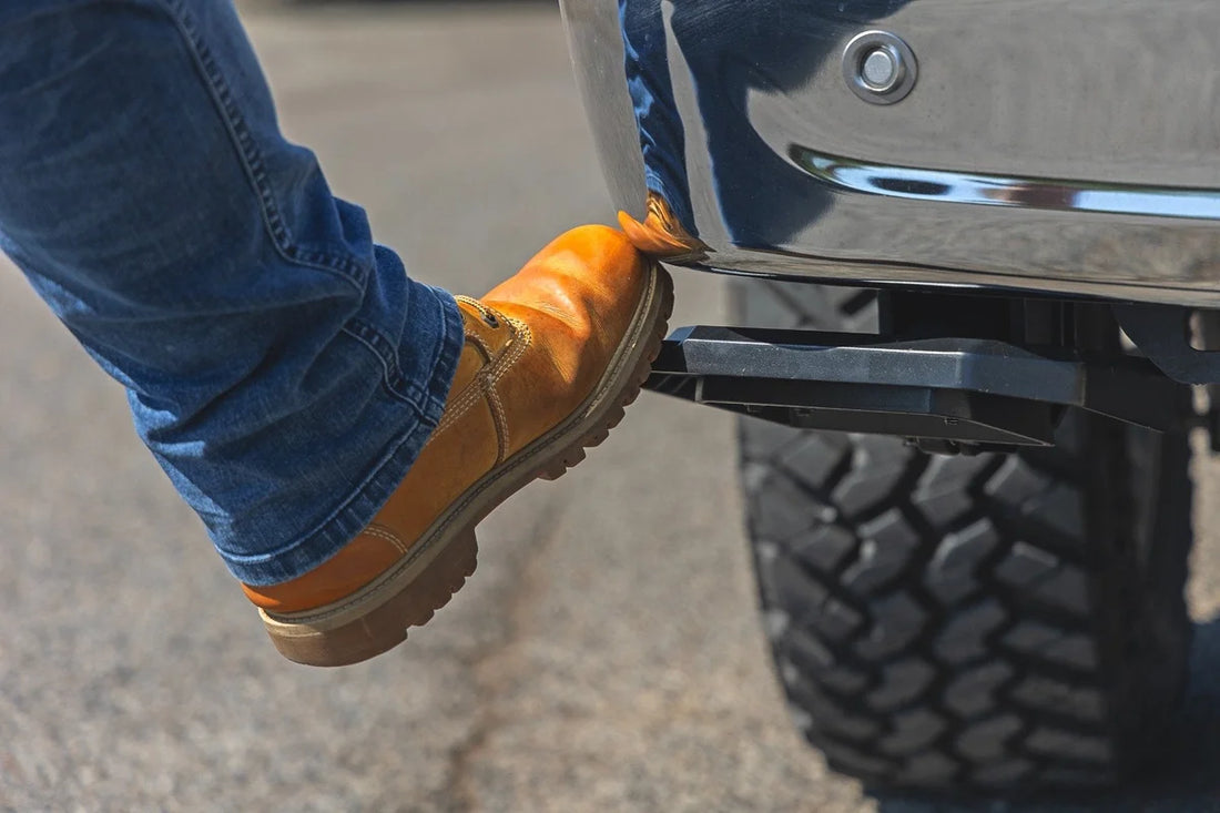 Rough Country Retractable Bed Step | Manual Pull | Ford F-150 (21-25)/F-150 Lightning (22-25) - Additional View 6