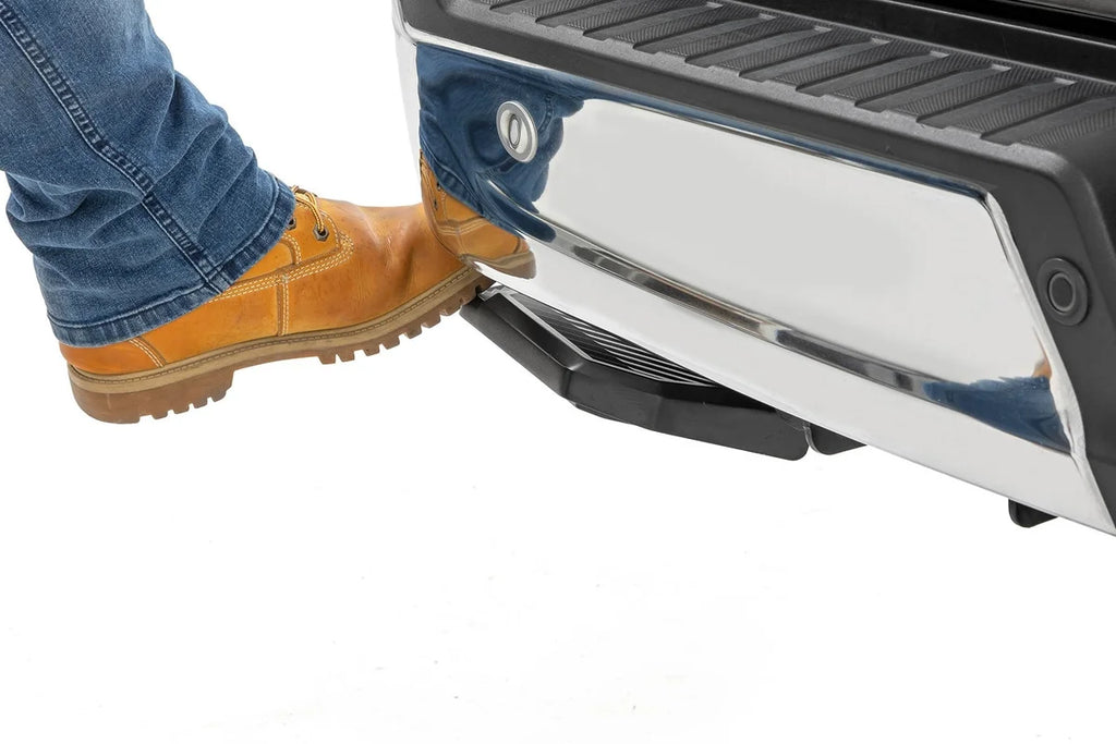 Rough Country Retractable Bed Step | Manual Pull | Ford F-150 2WD/4WD (2015-2020) - Installation View