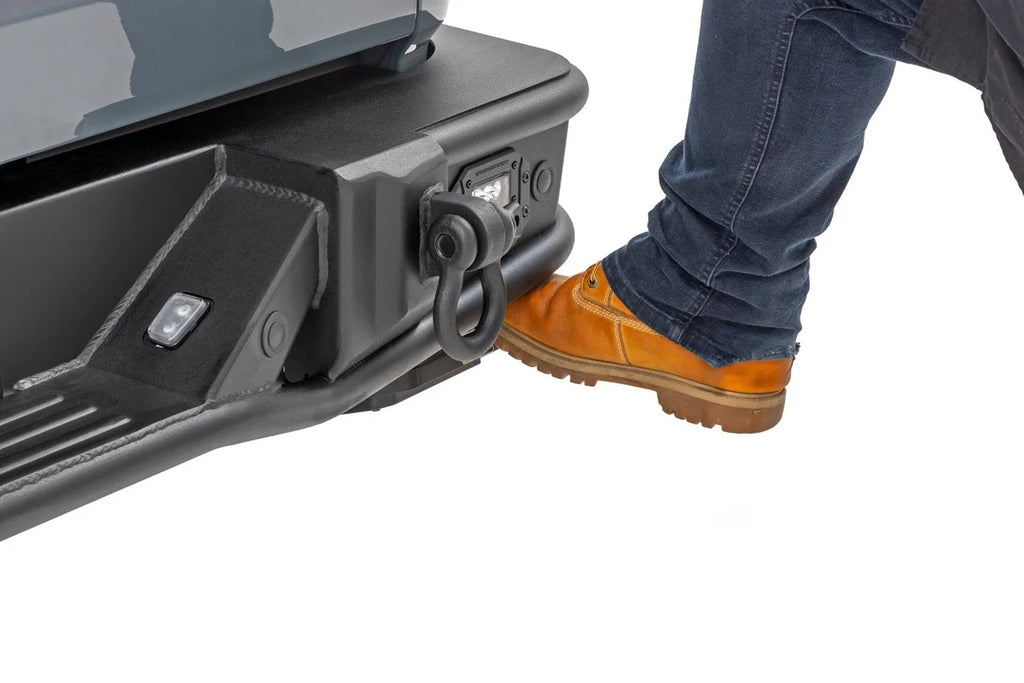 Rough Country Retractable Bed Step | Manual Pull | Jeep Gladiator JT 4WD (2020-2025) - Side View