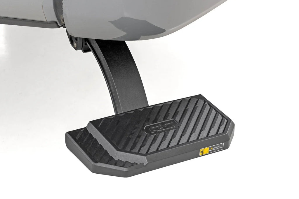 Rough Country Retractable Bed Step | Manual Pull | Toyota Tacoma 2WD/4WD (2016-2023) - Back View
