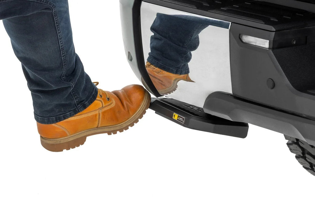 Rough Country Retractable Bed Step | Manual Pull | Toyota Tundra 2WD/4WD (2022-2026) - Side View