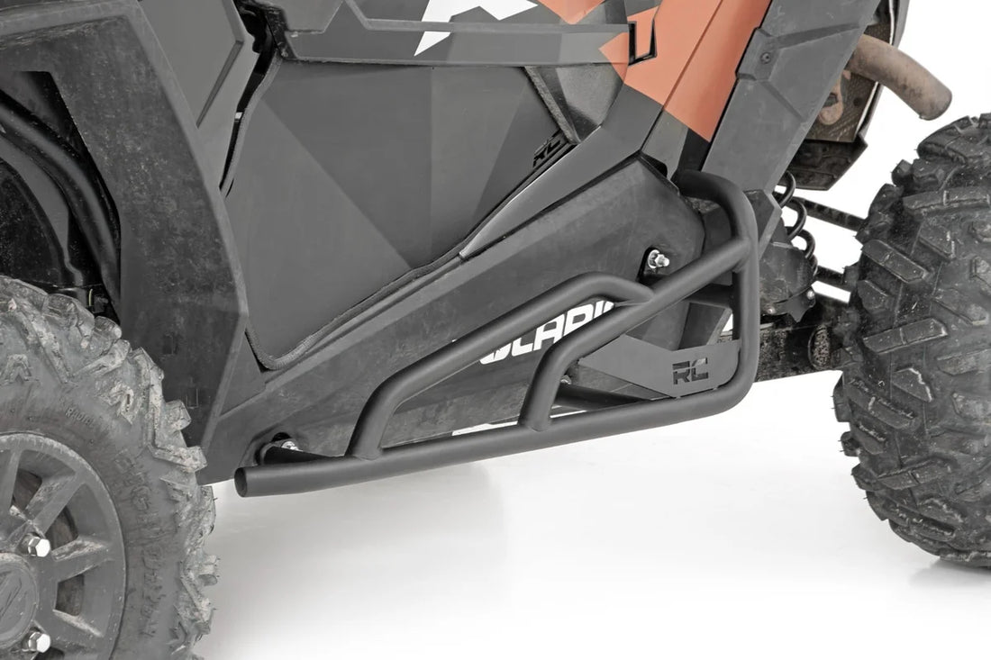 Rough Country Rock Slider Kit | 2 Seat | Polaris RZR Turbo S/RZR XP 1000 93064 - Installation View