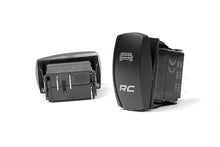 Load image into Gallery viewer, Rough Country Rocker Switch | 2x1 with Logo | Blue Back Light 709SW - Main Product View