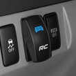 Load image into Gallery viewer, Rough Country Rocker Switch | 2x1 with Logo | Blue Back Light 709SW - Installation View