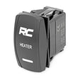 Load image into Gallery viewer, Rough Country Rocker Switch | Cab Heater | 2x1 with Logo | Blue Back Light 710HS - Main Product View