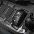 Load image into Gallery viewer, Rough Country Rocker Switch | Cab Heater | 2x1 with Logo | Blue Back Light 710HS - Side View
