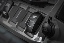 Load image into Gallery viewer, Rough Country Rocker Switch | Cab Heater | 2x1 with Logo | Blue Back Light 710HS - Side View